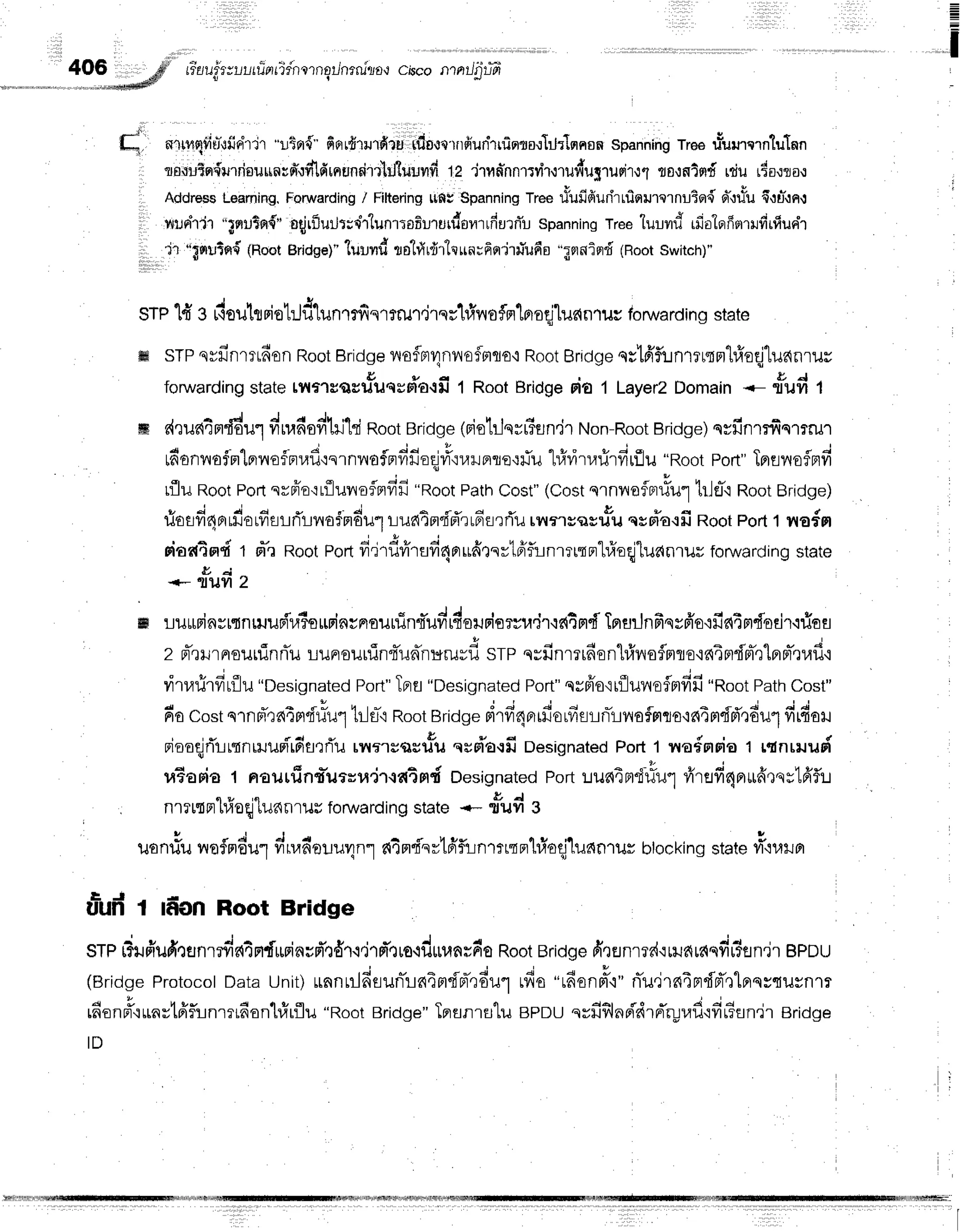 -
I
c
u=un'
t 6on Root Bridge
srp r?ufrufinflnr#a4ndr$invd',)d'r.i.irfr',)uo.idrunsdo
Root
Bridge
d'rErnrrd'i$rarasdr3en'ir
apou
(Bridge
Protocol
Dataunit)unnuldeunTLn4mdnr-rdu1
rfis "rfisn#'i"
niu,jrn4prdd',rlBrqstusnrr
rfionptquaslfrflin'rrrfiont#rflu
"RootBridge"
TpranrErtu
epou qrfiflnpidrnr"'rur,rfl'rdr?fln.ir
Bridge
ID
406"****d' tiuuitruutilnrTdnmnErJnrru'rfl
*rci$cont ntJ'pfiil
wrrruol{it"ruiiririr
"rr'{rr{"
fiorfirrurfi'lu
tfis.tqlrrdiunhrfiqto.rlilr1qnsn
spanning
Tree
usuurcrn'luTnn
rbsutpr{prriau*n;ndtfirnundrr}Jtuuvrfr
12'irnn-nnrrir,:rudugrurir,rl
.ro,:wiord
rtiur4o,:ra.:
Address
Leaming.
Forwarding
/ FiRering
tlfiY$panning
rreerfufifiurirtfiqurlnuBol{Fr*,Jusu
d,Ju-,tn{
nrrrlrir "gnutn{"oqjrflurJt;drlunrtofiururdovrLfrurtTu
spanning
treetuuvrdrfiatqfim1ildrfiunh
ir 'rgnuted
(Root
Bridge)"
lulyrdrrotfild'r"lqrcl;fifiirriufio
";nnind(Hoot
Switch)"
sTP'[d
s tCsuhFiotrjd'[unrrfiqrmu'r.irqr1#vrofnloroqiluanlilc
tonvarding
state
ffi stp qrfinrlfianRoot
Bldge
vroflm4nvroflmqo,r
Root
Brrdge
es'[6'fiJnrttrm"hfroqjluanrur
torwarding
state
tvtrluqsu*uqrpio,:fi
1 Root
Bridge
rio 1 Layerz
Domain
-- rfufrf
. J J a
ffi r{rurl4md6ul
finafiofihiki
Root
Bridge
(eiotJqvr?sn.ir
Non-Root
Bridge)
qsfinmfiqmm
tn'onnaf-n'[enryaf
nr,rd':srnilofprfifiad#':r,rilflre':fiu
1#r,irrarirfirflu
"Root
port"Tpreiloflnfi
rfluRoot
porr
srfro':rflulroflnfifi
"Root
Path
Cost"
(Cost
nrnrnoflrrtul
1ils-'l
Root
Bridge)
riorfi4nrrfiorfirrrTrnafmdul
r:ufitm"fi'rTrrfisrrTu
*rrr."*=r"r esFTarfi
Root
port'tvrsfn
siaator"i'
1 Fr-'l
Root
pot fi'jrdvirud4n*firnrtffflinr*tnt#o{tuanrurforwarding
state
& A
+- lllJVl 2
m Luurpinvrqnruupir.rSoupincnsunin4'udrdoupisrcu"ir,rntm{
TprflrJnfisvfr'o.rfiatmdoEir.ifioEr
2 pT,rHrnsurflnrTu
rurrouuintTunnrcru*d
srp qvfinrrrdsnl#vroflmgo'inTrtdm-qlBrm-rraf
i
"
* i o ' . . - - . . s v 6 l
vrtarirfrrilu
"Designated
Port"
Tprs
"Designated
Port"
qy6'a'itilurnroflmfifi
"Root
Path
Cost"
6oco*tqrnd'qairrd#u1
tlht Root
Bridge
oirvr'4nrrfiorfirLnirliloflmro'rnTmdd',:du1
firduu
riooqjrTlrtnmupirdflQflu
rilr.tsqsileil
qsola-:fi
Designated
Port1 rrro#flrio
t rtnrr.rud
raEoriat rraurfint=u#ra'jT.iaimd
Designated
Portuud4nd-rtu1
viruff4nr*6',rq=14'flL
nrrrtpr}frocilunnrlJy
foruardino
state+- rftrd s
'*
- J J 4
uonflunoflm6ul
fiu.rnolur1n1
e{4nd-sr1fif,lnr:rtnrl#oqjludnlus
blocking
state
vT.tul.rpr
i
 