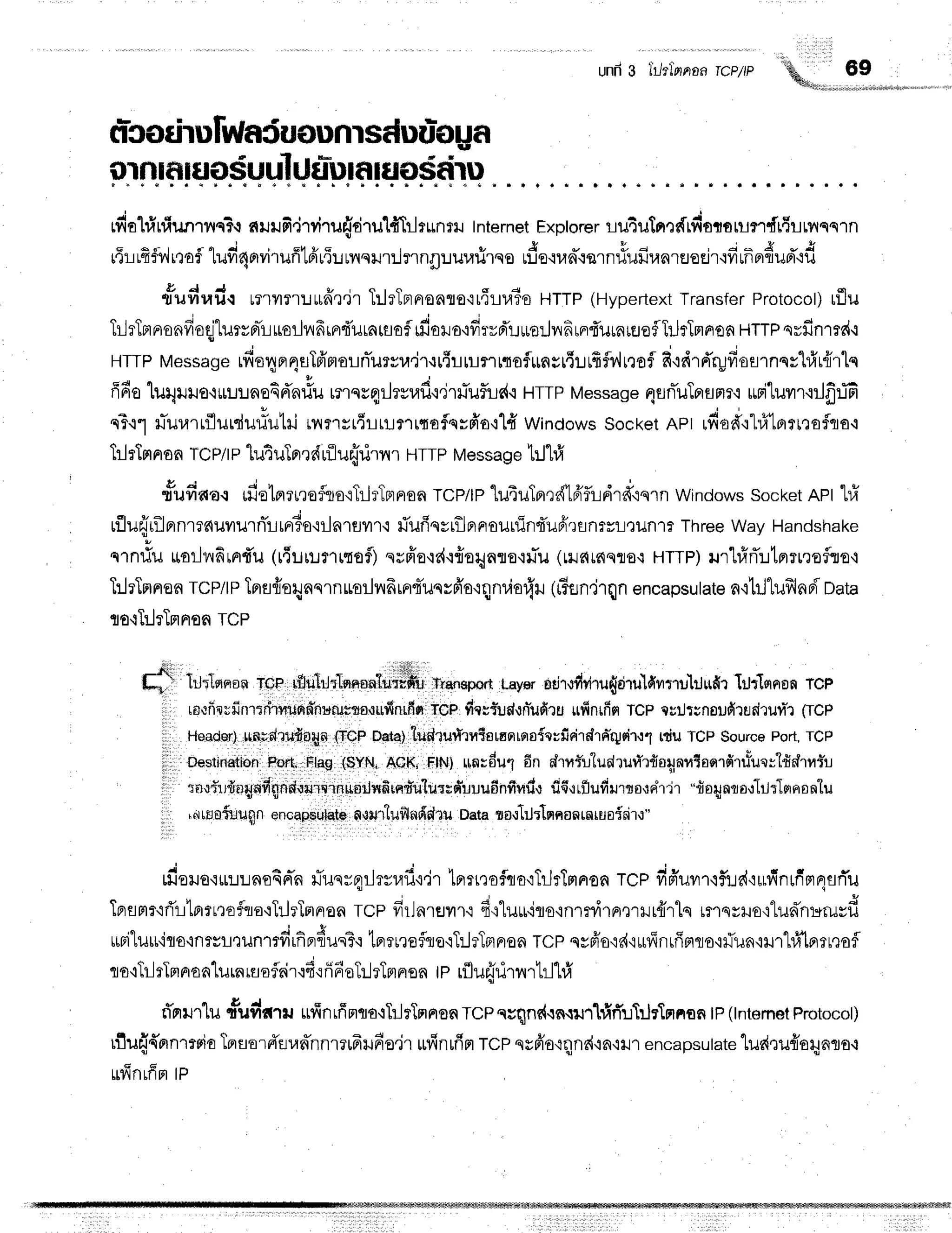 mnffiluoSu
uhJulu
:nruusdru
rfiolfinfiunrvrcS{
nuufi.jlviruftiru'HTrJrLrn?il
Internet
Exptorer
rututrr,ldrdntotrndfirtv{sq'ln
c A o - l . q i ' c H t u & - " * 4 ' ; - g * A
t'llrL{tvlttol tuil4ail1un mt't:Jtnq}J't:Jflnfl:Jul4u1so t:Jo-lun.lqlnilil}Jua'tEJEflr{yttnnfluFl'i14
r . a - t
truvrrau{umiln:Jilff,r.jr
TrlrTprrronra'irfiLu6s
HTTP
(Hypertext
Transfer
Protocol)
rflu
TrlrTBrnonfioqjlurunrhuorJnfrlndurarsaf
rilor.ro'rdr=d'r.:ruo:-h,rFrnrf,urnrcloflTilrTmAon
HTTPqrfinmrd'i
HTTP
Message
rfioqnr4uTfr'msrniurvra.jr.rr{!rLnrnofrrnsr{urfrfv,lrrof
fr'rdrd'rpfiosrnqvhfrr{rlq
fifiolurpnre'ruurno6d'nrlu
mrnrqrJrvrad,r,jrlrTufludc
HTTp
Message
4un-uToranrr,r
*ni'luvrr.rrJfr:jfi
qTcrilTilurrflurdufiutri
rnmsr{rilmrroflqsfr'o'r1#
Winoows
Socket
nPrufiod'r1#lprrrrafcia'i
}lrTmnan
TcP/tp
lutuTnrduilufrrirnr
HTTp
Message
1:J"[#
rfudaa.rufietn*,raftro'iTilrTFrnon
TCP/IP
"[utuTBr,]dlfrflLdrd'iq1n
windows
socket
APt
lfi
rflufritlnrnrrnunurnirtrrTo.tilarflTr.t
#ufiqvrfllBrrrouuin.fi'upi.:snrvtltilnl?
Three
WayHandshake
qrn#urrorlnfirnfu
(r{urumrrof)
nrffo'rd'r{oqnre':rTu
(BJr{rc{sflo.i
HTTr)
rur'lrfrrTrtprn.Jsflro'i
T:lrTsrnan
TcP/lP
Tnruffoqnnrn*orlnfrrnduqrfr'otqnviar{l.r
(r?un,lrqn
encapsulate
n'lhJluflnpi
oata
ro'rTrlrTnnon
rCp
#. lorl*"un rce r.flui[rJr:[**"m+|Mi
ni*nepo*
Layer
otitdriru{drulfivrnulr.tufir
tJtlflnontcp
roatiqrfinfiriilatrsrffnusugrourrrlnrfrn
rcp SccftJd{niufuu
ufinrfinTcPcuilrxnflilfirudruli 1tCP
Header)
unrd,:udogn
t.-tnCp
o**) lltrtfu*tntu*qtqoicvfir{rdr6'rXoir.r1
ttiuTCp$ource
Port,
TCP
Destinatibn
nor.t1
fFS 1Svru,
ncK' fl$ uncdu"l6n dtrfu"ludruri'rdo4nntaorfiru'uqr"lfidrnr"u
tnlfrrfrrlqnfrgn*$*rininire*unrndu'[u:rdluudnfindo
rifi,rrflufiurto,rnflir
"do4ma,rl]rTsrrronl,u
rcrttf;JfliuU{ln
encaps'.tht6
n,l*r:rtufltlddrU
Data
tJf,.:lilrTnqantntuoisir,:"
tfiouo'r*:.rrno6n-n
ruTunr4ilrsraf
i,ir lprri:oflqs':tJrTntnon
rcp fi#uvrrrf,r-rd.r*finrfintqun'u
Tnrflptr.iri'rtnrtrofiro'rTilrTnnon
rcp drJnrsrr'r
6'i'luLriro,inrrdrnmilrnrlq
mrsslo,rludnrErurd
tffii"lu*'iro'inrsr-L,lun1rdifirdr.u?o
terrlre{rre':T:JrTnnon
tcp qypio'id'irfinrfiBtrs'irTun'ixJrtfi'lprrr0o
I o'iTil
rTnr
A
aaturn
rn
afl6i
r'idrff-
6aTr..l
rTm
rr
en te rflu{rirnr1rl"[#
s q & . 1
nrrur-lu{ufrstru ur{nrffmrro'iTlrTrrnon
tce nuqnehn'ilrtIfiilIilrlmnantP(tntemet
Protocot)
tf,ufr{orn'rmio
Tprflorf,Erunnnrrufrufio.ir
rrfinrfrn
tce nrniorqnd,in,rxJr
encapsutate'[ud,lu#oqnlo.r
*finlffnlP
 