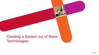 Creating a System out of these
Technologies

                                 #CiscoPlus
 