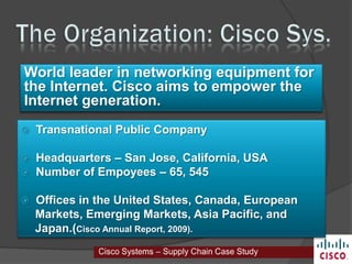 Cisco Systems: A company Analysis | PPTX