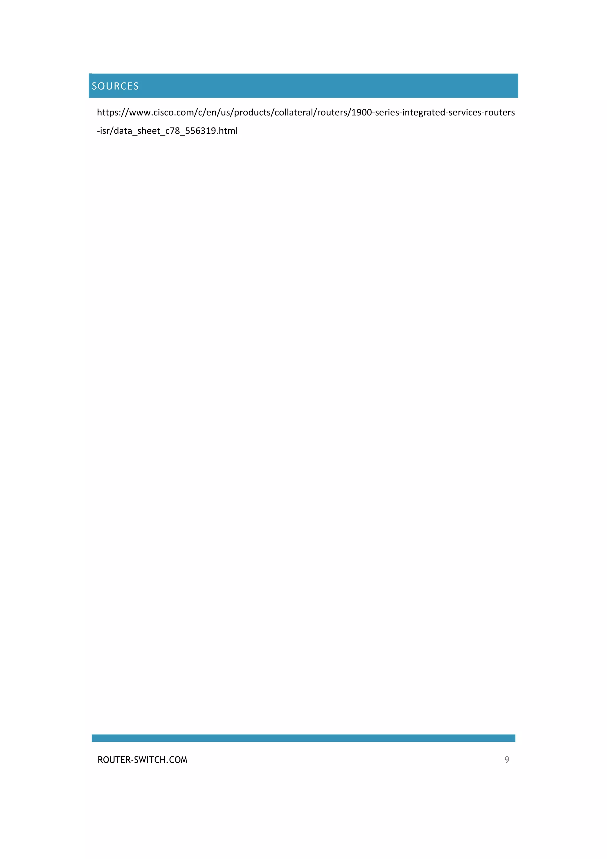 Cisco router 1941 series datasheet | PDF