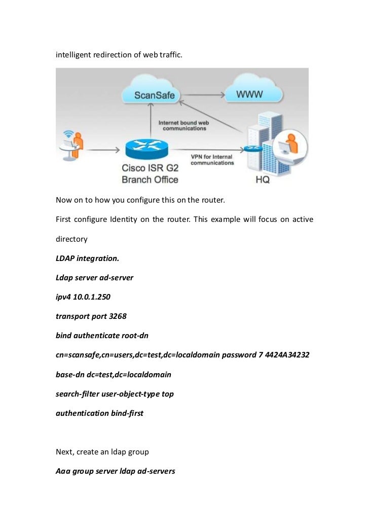 Cisco routers add web security with cisco scan safe