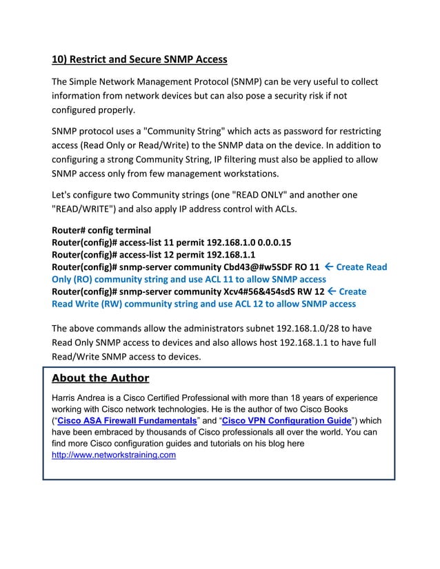 Cisco Router and Switch Security Hardening Guide PDF