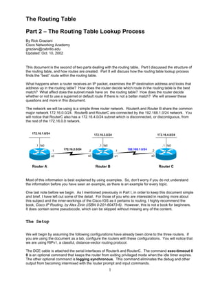 Routing Tables - Part 2