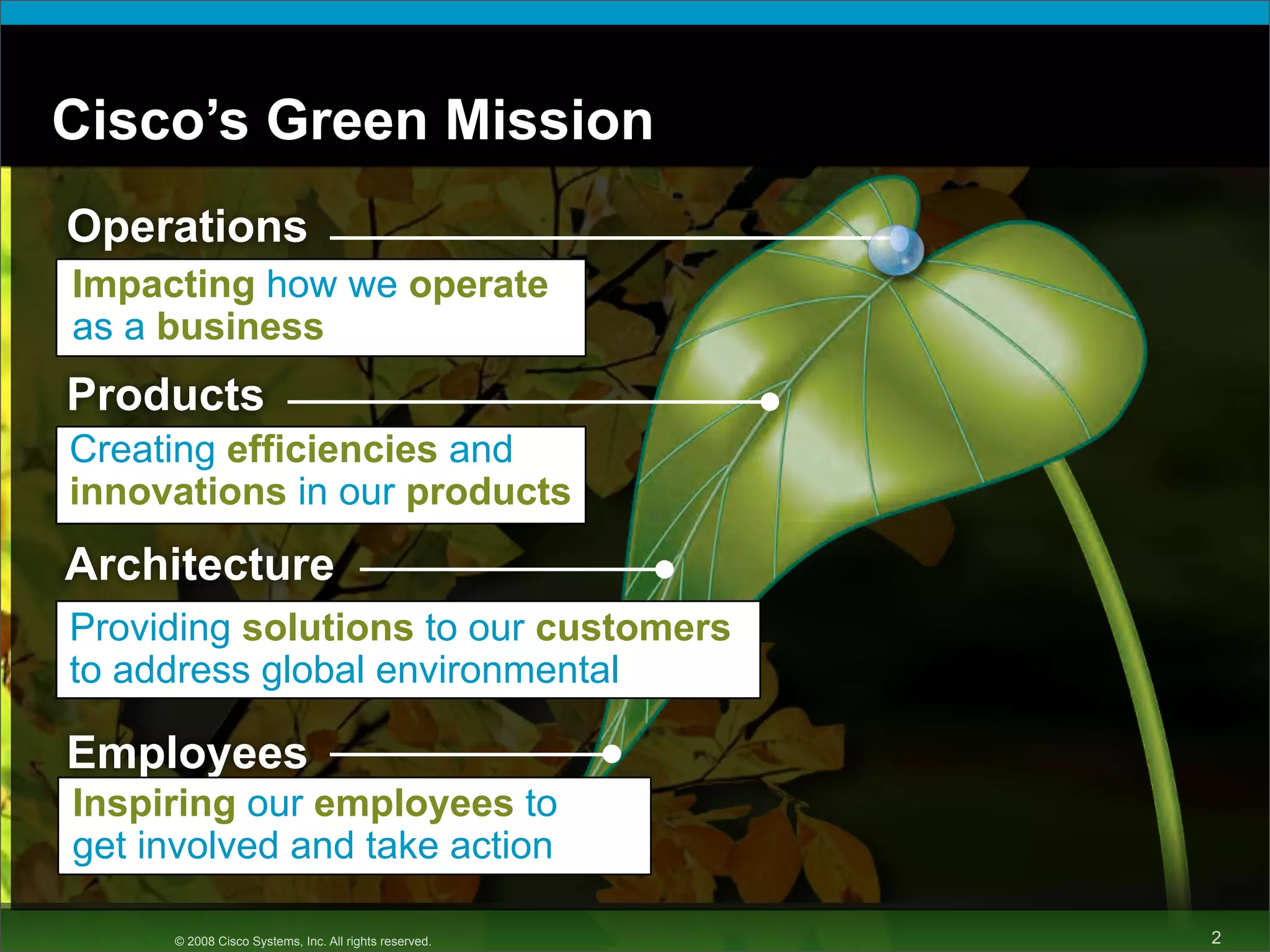 Paul Marcoux - Cisco - Cisco's Green Story CUD