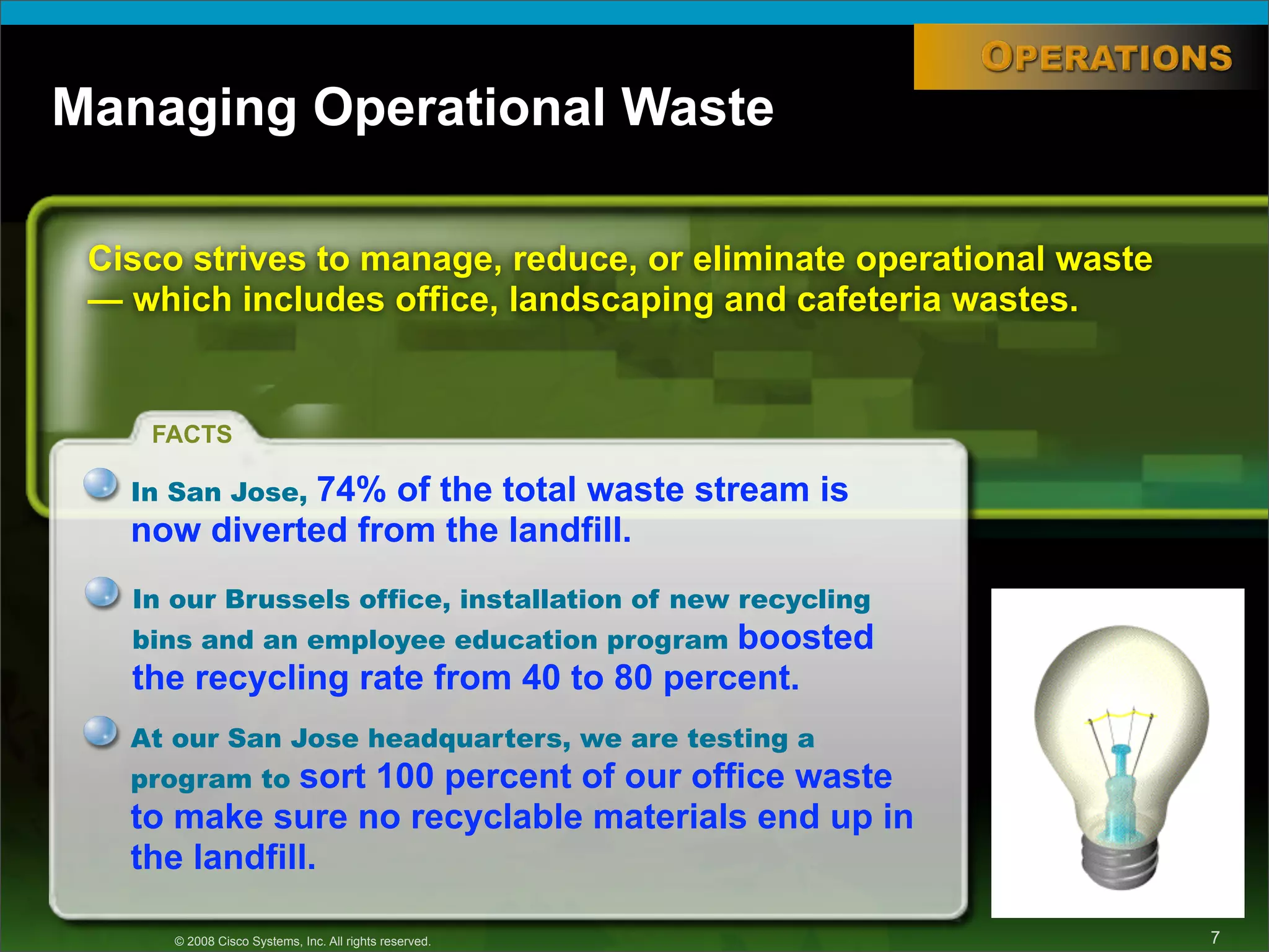 Paul Marcoux - Cisco - Cisco's Green Story CUD