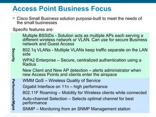 View of Cisco Small Business Wireless Portfolio | PPT