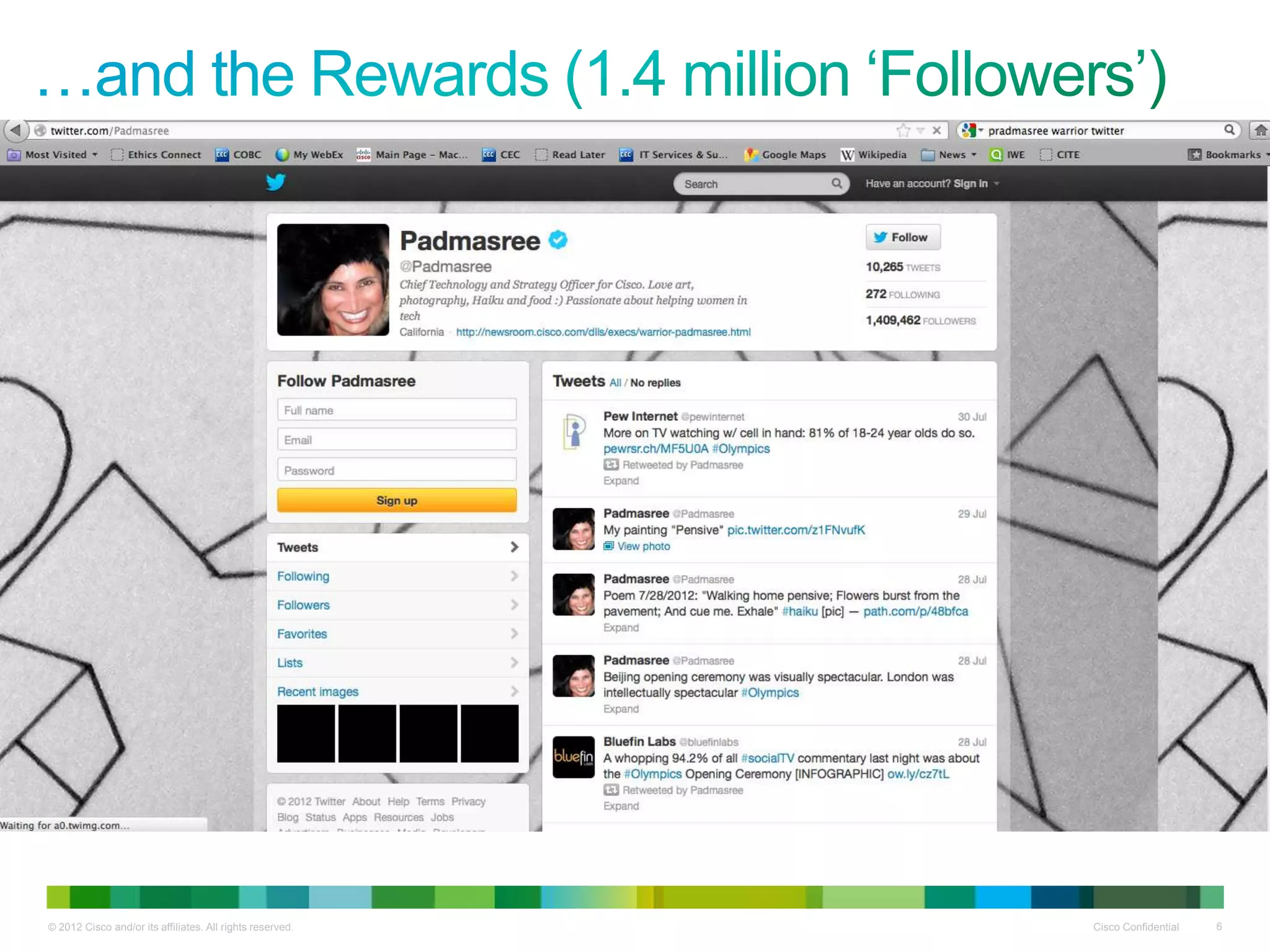 © 2012 Cisco and/or its affiliates. All rights reserved.   Cisco Confidential   6
 