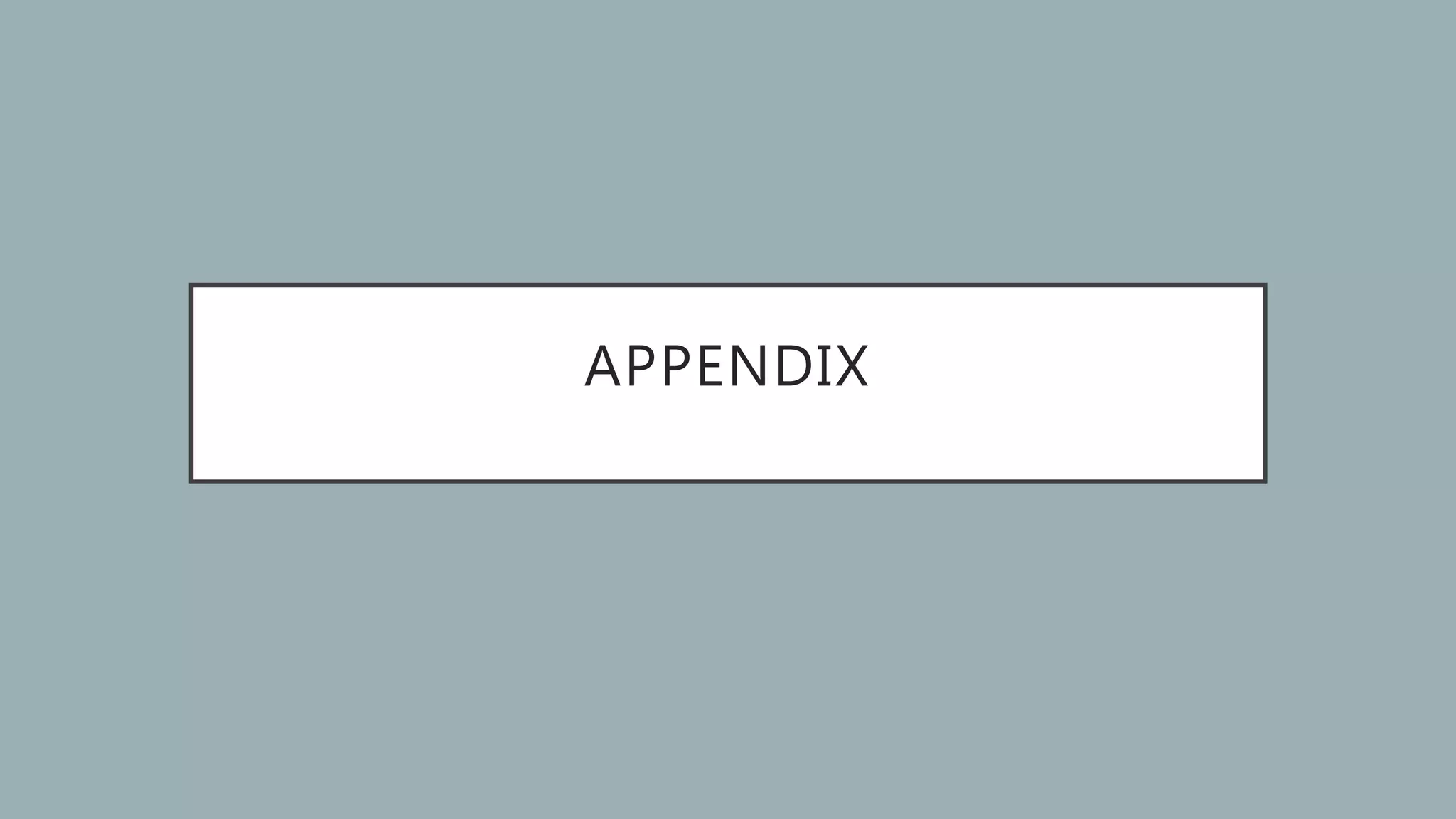 APPENDIX
 