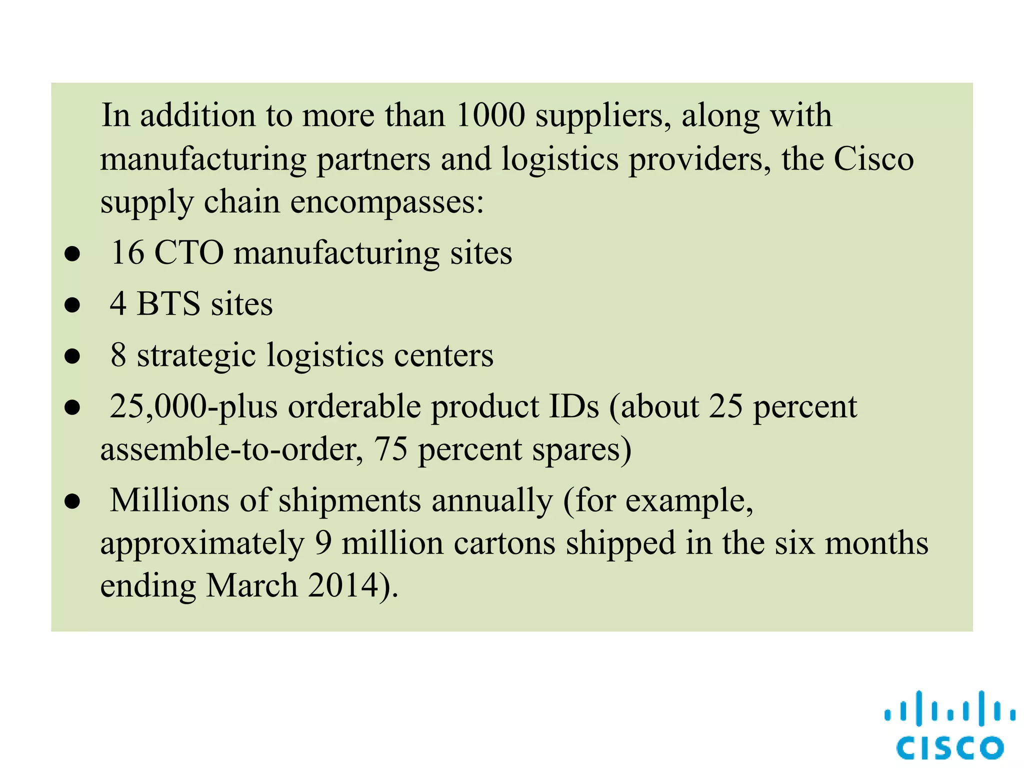 Cisco supply chain PPTX