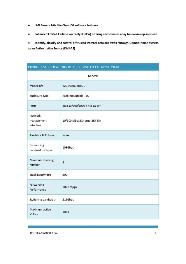 2960x datasheet