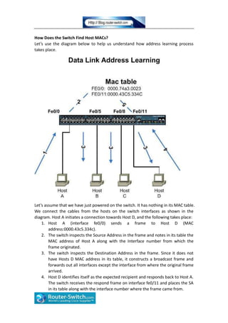 Cisco switching and spanning tree protocol (stp) basics | DOCX
