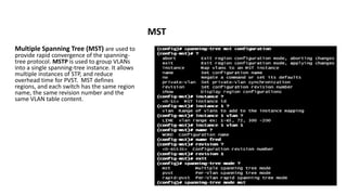 Mst Instance Cisco Switch details required to troubleshoot PPT.pptx