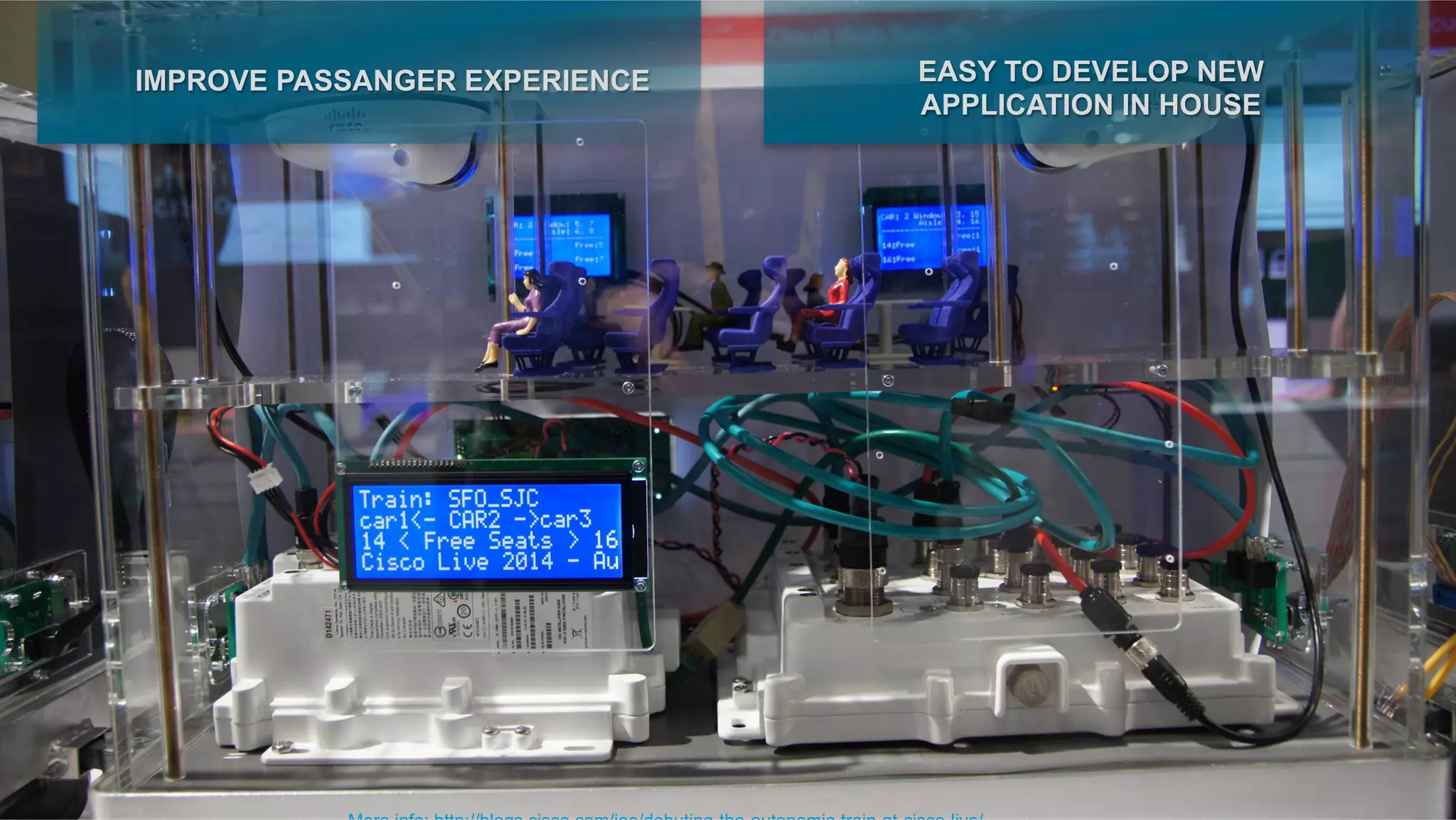 © 2014 Cisco and/or its affiliates. All rights reserved. 44
IMPROVE PASSANGER EXPERIENCE EASY TO DEVELOP NEW
APPLICATION IN HOUSE
 