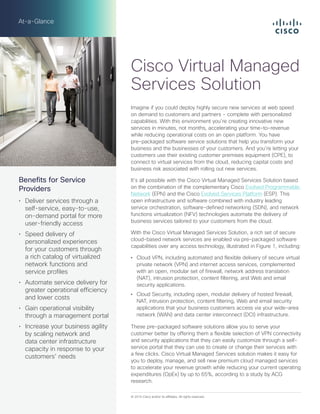 Cisco Virtual Managed Services Solution