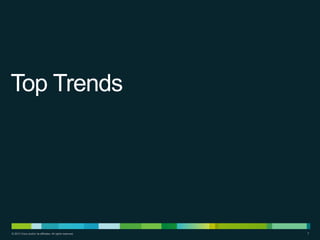 Top Trends

© 2013 Cisco and/or its affiliates. All rights reserved.

7

 