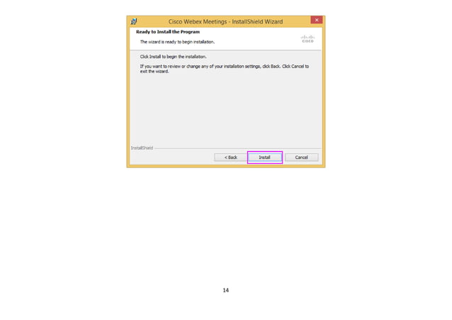 Cisco Webex Installation Guide Ppt