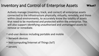 CIS Critical Security Controls Foundations of Cybersecurity.pptx