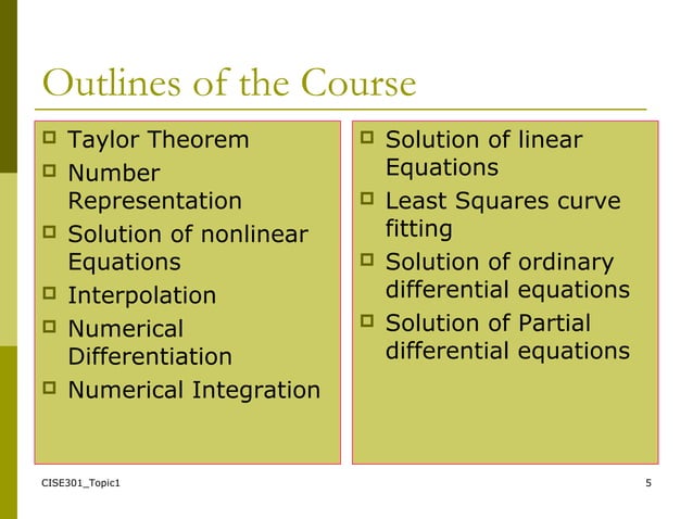 numerical methods | PPT