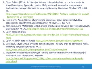 Poszukiwanie surowych danych badawczych online  Slide 43
