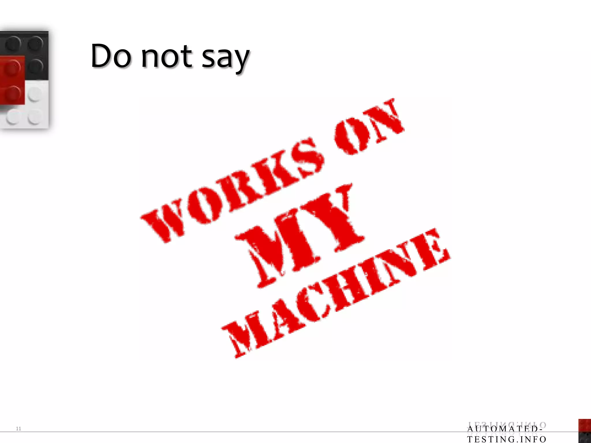 Do not say11