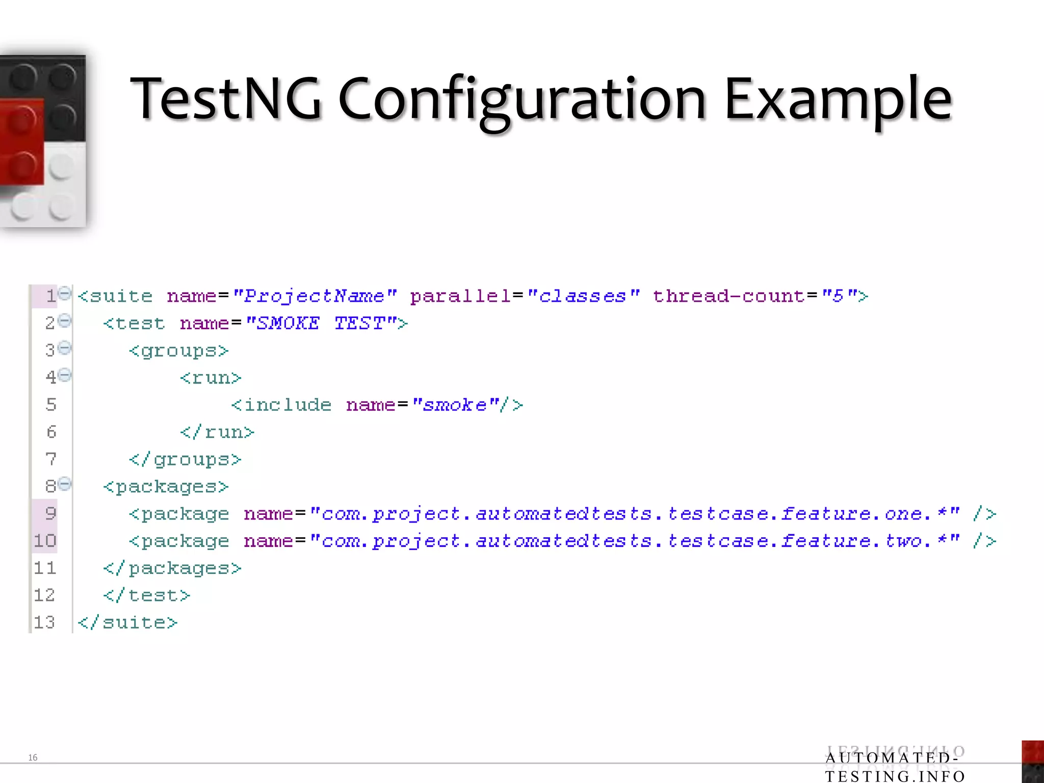 TestNG Configuration Example16