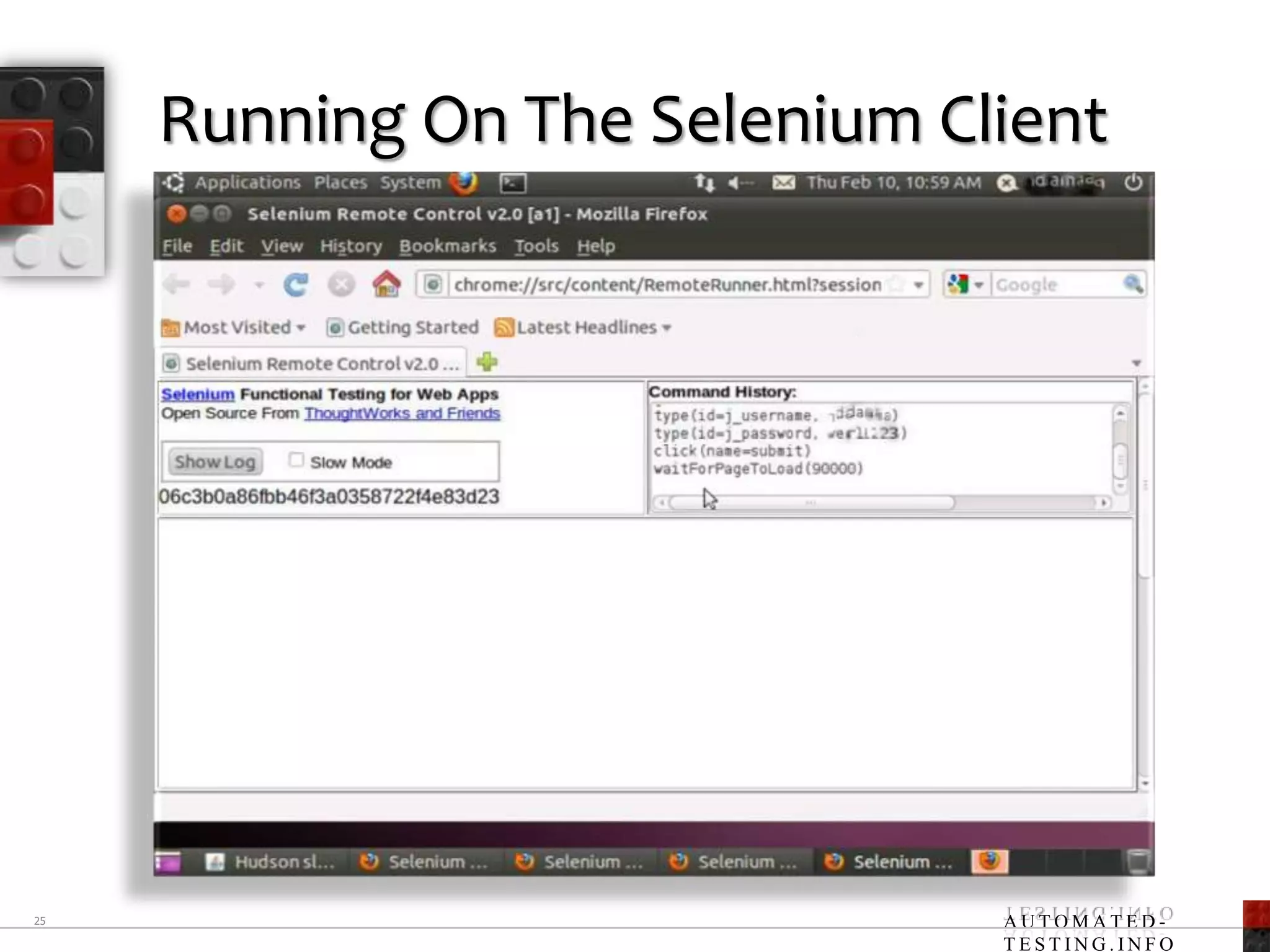 Running On The Selenium Client25