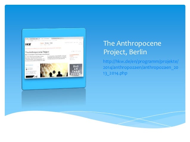 Ciseps Anthropocene Proposal