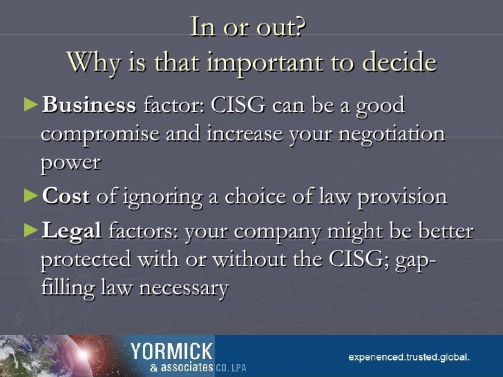 a case study of cisg and This case study explores various contracts law issues from the standpoints of the uniform commercial code versus the convention on the international sale of goo. a case study of cisg and This case study explores various contracts law issues from the standpoints of the uniform commercial code versus the convention on the international sale of goo.