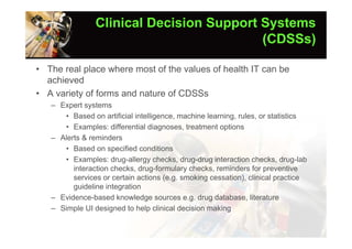 Clinical Information Systems, Hospital Information Systems & Electronic ...