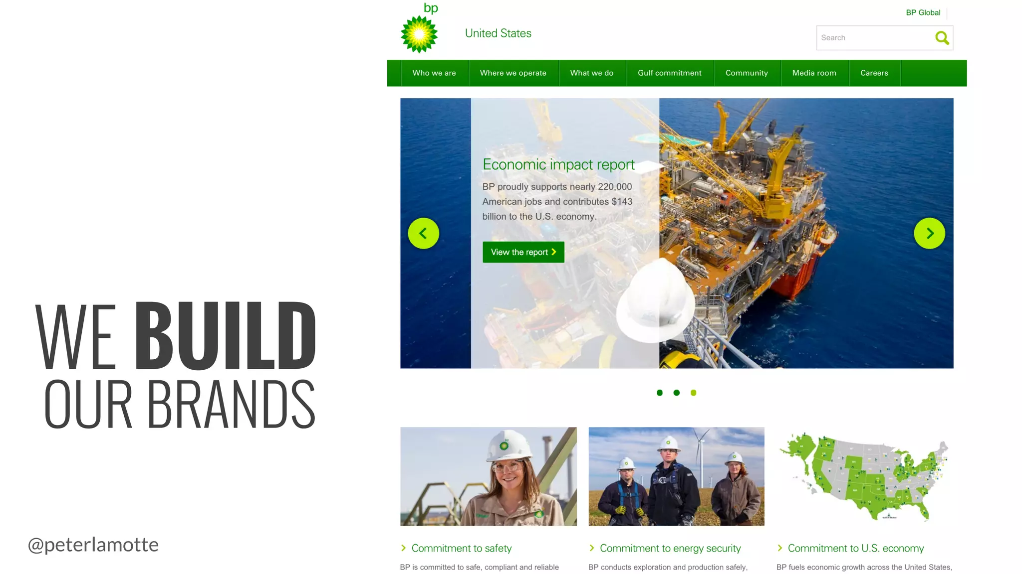 WE BUILD
OUR BRANDS
@peterlamotte
 