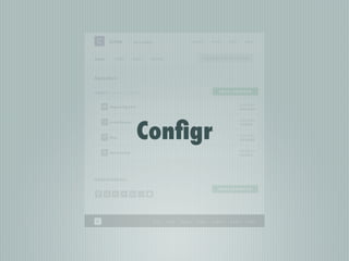 Conﬁgr
 