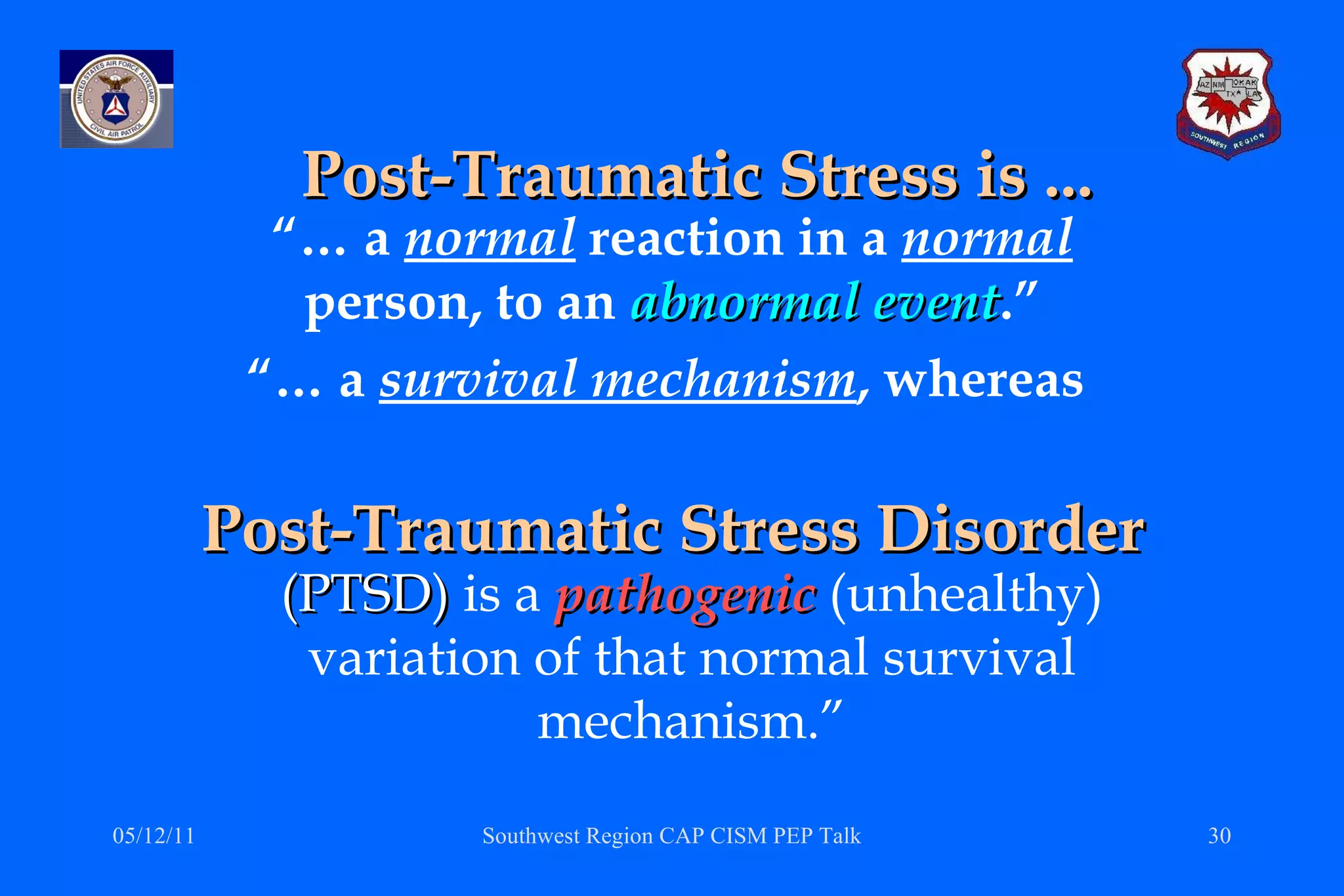 Critical Incident Stress Management | PPT