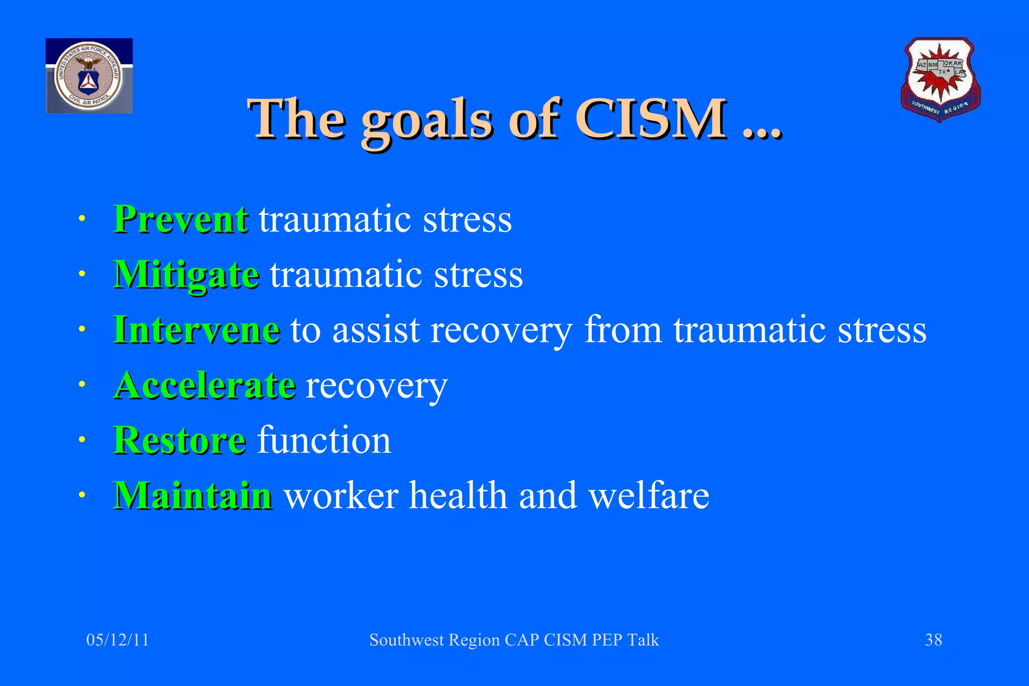 Critical Incident Stress Management | PPT