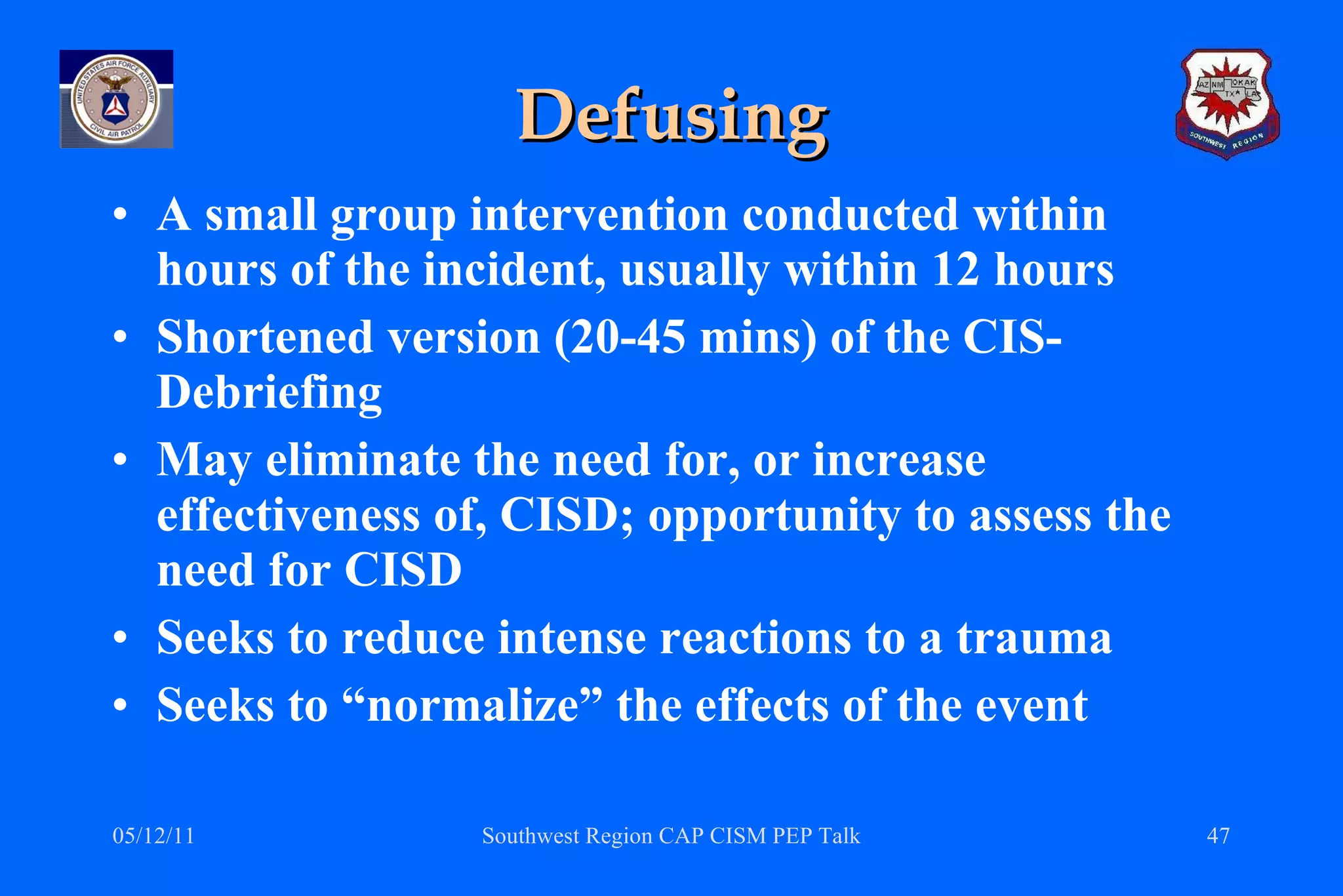 Critical Incident Stress Management | PPT