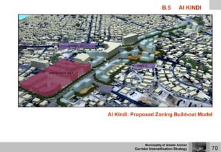 B.5         Al KINDI




Al Kindi: Proposed Zoning Build-out Model




                Municipality of Greater Amman
          Corridor Intensification Strategy       70
 