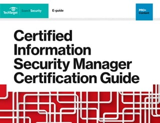 Cism certification guide PDF