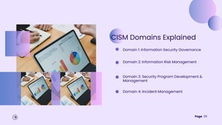 CISM Certification Training Mastering Information Security Management | PDF