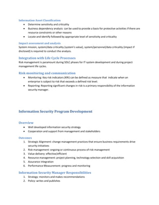 CISM Summary V1.0 | PDF