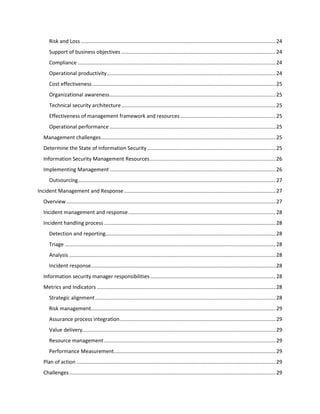CISM Summary V1.0 | PDF