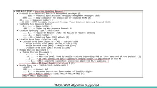 TMSI / A5/1 Algorithm Supported
 