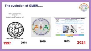 The evolution of GMER…..
1997 2018 2019 2023
2024
 