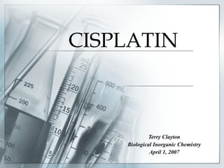 CISPLATIN Terry Clayton Biological Inorganic Chemistry April 1, 2007 