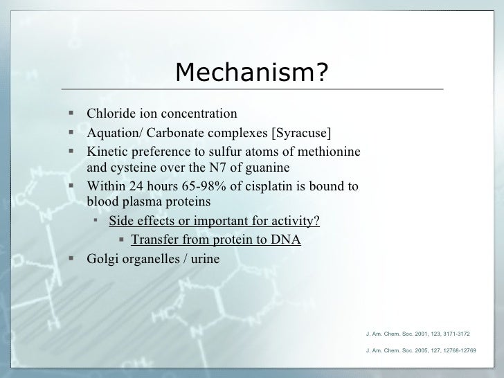 cisplatin cisplatin mechanism of action