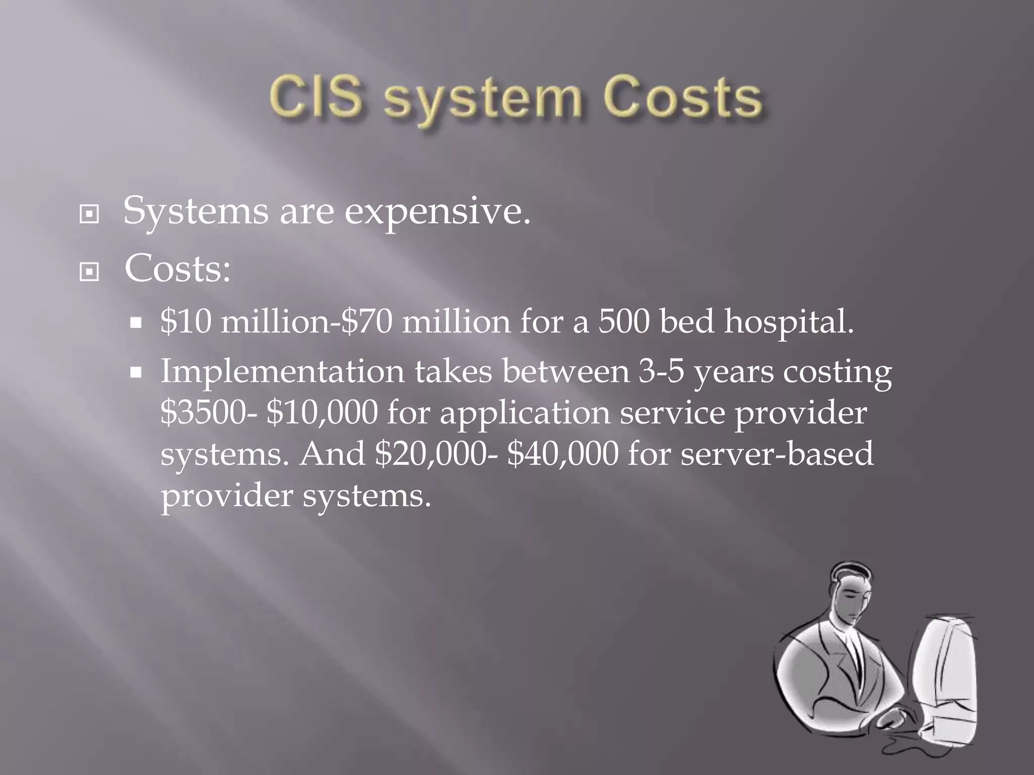 CIS system Costs