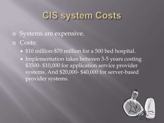 CIS system Costs