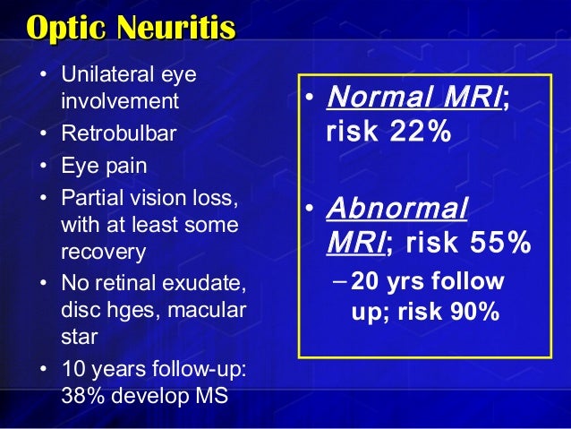 clinically isolated syndrome and ms Given that ms is a clinical diagnosis that can evolve over time, careful the prognostic utility of mri in clinically isolated syndrome: a. clinically isolated syndrome and ms Given that ms is a clinical diagnosis that can evolve over time, careful the prognostic utility of mri in clinically isolated syndrome: a.