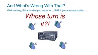 And What’s Wrong With That?
Well, nothing, if that is what you are in to … BUT, if you want automation …
 