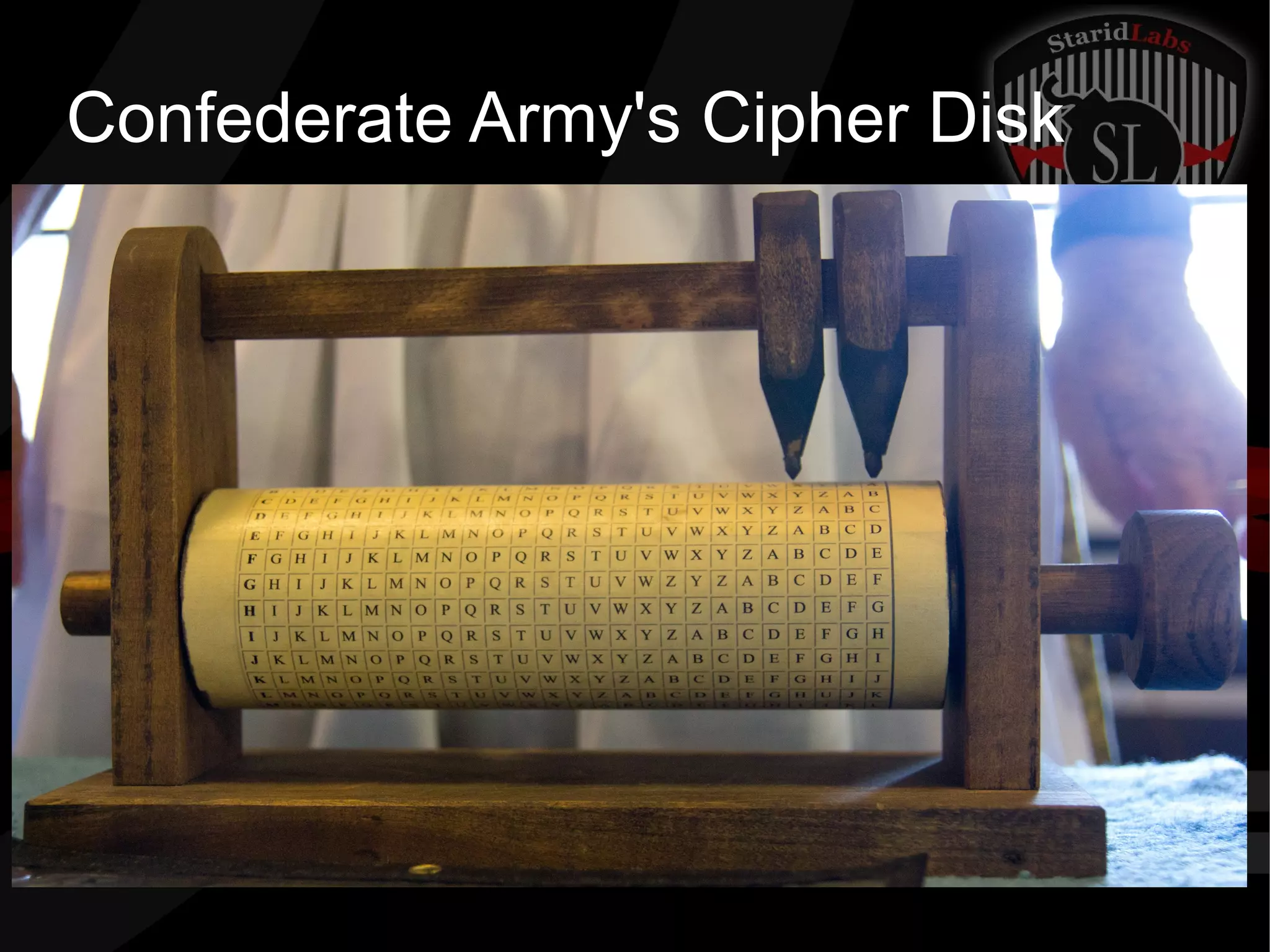 Confederate Army's Cipher Disk
 