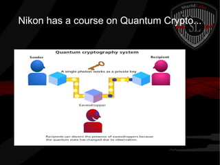 Nikon has a course on Quantum Crypto...
 